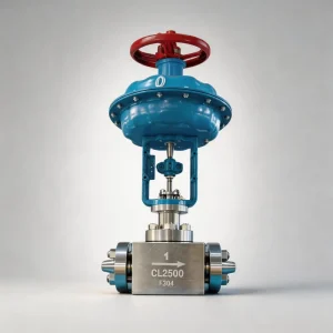 High Temperature Pneumatic Digital Control Valve with Positioner and Stainless Steel Cage for Gas and Oil Flow Regulating