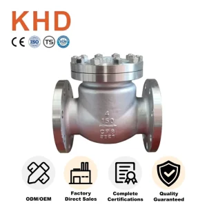 High Temperature Resistant 4in Check Valve 304 Stainless Steel Cast Steel Swing Type Check Valve with Flange