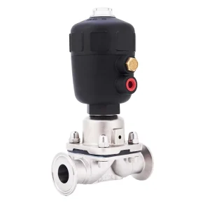 High Temperature Sanitary Membrane Diaphragm Valve Pneumatic Actuator Stainless Steel 316 Industrial Use OEM Customizable