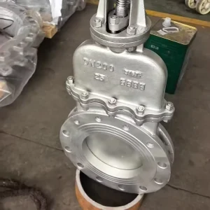 High Temperature Stainless Knife Gate Valve 310S Graphite Packing 600℃ Furnace Cinder Handling