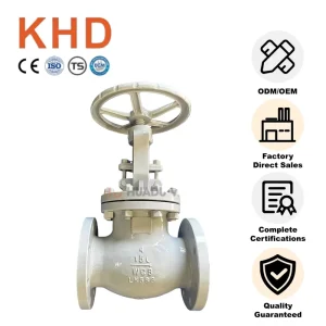High Temperature Water Shutoff Valve Wcb Industrial Stop Structure Flanged Globe Shutoff Valve for Water Media