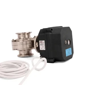 High Torque 50 N.m Electric Actuator Butterfly Valve SS304 Body 90 Degree Rotation for Automatic Fluid Control Applications