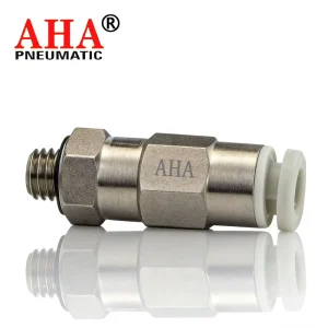 High performance Brass ZP2V Vacuum Logic Valve Male Thread Push in Fitting Pneumatic One way Check Valve for Vacuum Pipeline