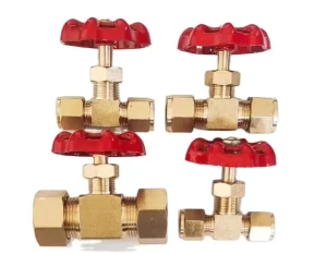 High pressure Right angle Parallel Compression Needle Valve