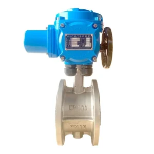 High-quality Stainless Steel Flanged butterfly Valve with an Electric Actuator for Use with Water