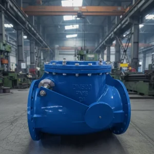 Hinge Tilt Disc Swing Check Valve One Way Non Return Manual Flanged Connection Valve for Water & Sea Water Treatment