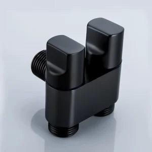 Hot Selling Modern 3 Way Angle Valve Stainless Steel Double Handle Shunt Faucet Diverter Eco Friendly Easy Installation