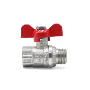 Hot Selling OEM Full Bore Heavy Pattern butterfly Handle Brass Ball Valve for Water Plumbing and Heating System