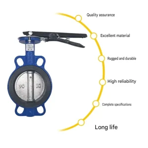Hot selling Products Stainless Steel butterfly Valves Electric Wafer butterfly Valves Remote Control Check Valves