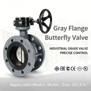 Hydraulic Actuated Flanged Butterfly Valve WaferSeat Control for Oil Water Gas With CE Certification