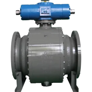 Hydraulic Actuated Stainless Steel Ball Valve On Off High Torque Pipeline Flanged 4 Inch