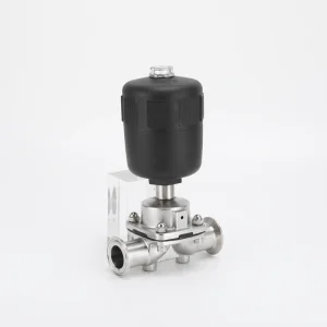 Hydraulic Angle Diaphragm Valve Sanitary Gamma Type OEM Beer Beverage Wine Industries Normal Temperature 1”-4”