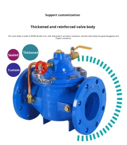 Hydraulic Electric Solenoid-Controlled Medium-Temperature Water Pressure Reducing Valve