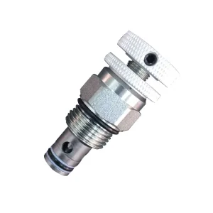 Hydraulic Flow Control Valve NV08-20B Hydraulic Cartridge Needle Valve with Knob for Hydraulic Power Unit