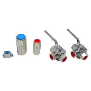 Hydraulic High Pressure Ball Valve Stop Check Valve Excavator Breaker Pipe Line Spare Parts