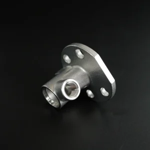 Hydraulic Lubrication Equipment Stainless Steel Straight Valve Body Square Four Hole Mount Flange Flow Manifold Class 101