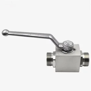 Hydraulic System Two Way Male Thread Ball Valve Heavy Duty Carbon Steel Stainless Steel Ball Valve