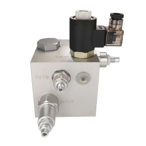 Hydraulic Valve Block Hydraulic Manifold Solenoid Valve Bleed Structure Double Block Lubricate Parts