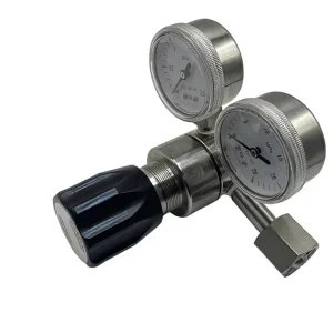 Hydrogen Nitrogen Air Chlorine High Temperature Hydraulic Pressure Reducing Valve SS316L Silver