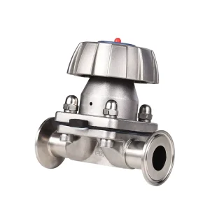 Hygienic Food Grade Sanitary Stainless Steel 316L EPDM+PTFE Membrane Medicine Manual Straight Butt Welded Diaphragm Valve
