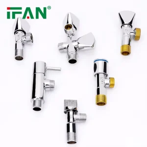 IFAN Good Quality 1/2″ X 1/2″ Size Brass Body and Handle Brass Angle Valve