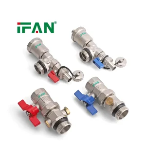 IFAN Manufacturer OEM Hydronic Heating Manifold Valve Set with Drain Fill and Isolation Functions