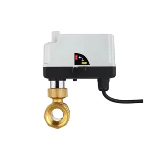 IP65 Brass Smart Water Shutoff Valve 8N Torque PN16 AC/DC Powered Motorized Ball Valve Household Pipeline Leak Protection Valve