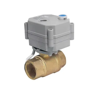 IP67 12V Electric Mini Brass Ball Valve Motorized 1/2in Solid Smart WiFi Shutoff USB Connection OEM