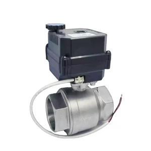 IP67 2 Inch Electric Ball Valve for Pipeline Control Dn50 NSF61 2way Motorized Electric Ball Valve 12v 110v 24v 120v