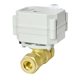 IP67 CE CR201 2 Wires DC12V 24V 2 Way DN15 DN20 BSP Electric Ball Valve Motor Control Brass Casing Ball Valve