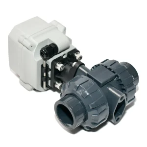 IP67 CE Motorised Actuator Water Valve Corrosion-Resistant UPVC CR305 NC 220V BSP Electric Plastic Ball Valve