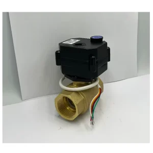 IP67 DN15 1 2 Electric Ball Valve with Manual Override Indicator Brass SS304 UPVC 5V 12v 24v 110v 120v 220V Normally Closed