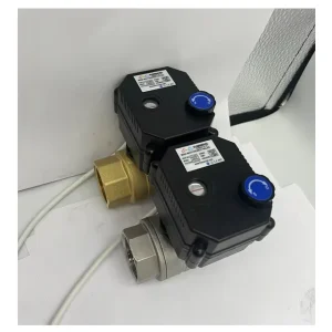 IP67 DN20 3 4 Motorized Ball Valve with Manual Override Indicator Brass SS304 UPVC 5V 12v 24v 110v 120v 220V Normally Open
