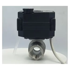 IP67 FH S FH MO Dn20 Auto Shut off Valve 230v with Manual Override 12v 24v 220v Brass SS304 UPVC 1 Inch Motorized Ball Valve