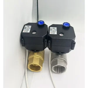 IP67 Factory 2 Way Motorized Ball Valve with Manual Override Flomarvel FH-MO NSF61 ROHS CE 12V 24V Brass SS304 Upvc Dn15 Dn20