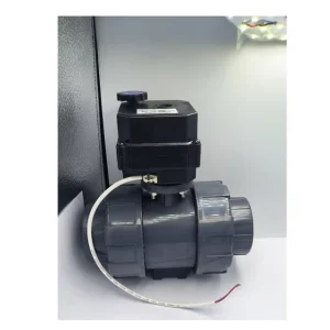IP67 Factory FH B 15NM 1 Way 1 in Motorized Ball Valve 12v with Manual Override 24v 220v SS304 UPVC CE ROHS NSF61 DN32 DN40 DN50