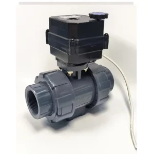 IP67 Factory FH B 15NM 3 Wire 1 Point Control Motorized Electric Ball Valve with Position signal Feedback SS304 UPVC 24v DN32 CE