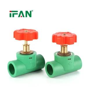 ISO 15874 PPR Pipe Fittings Plastic Wheel PPR Stop Valve