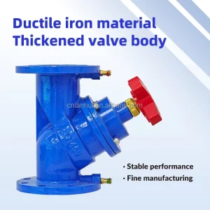 ISO Certified Manual Digital Balancing Valve PN16 Ductile Iron QT450 Flanged Static Flow Regulator Multi Standard HVAC System