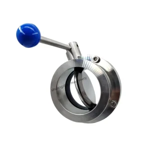 ISO-KF63 KF80 KF100 Vacuum Butterfly Valve Manual Type Silicone EPDM FKM Sealing
