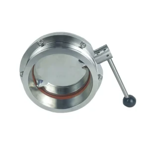 ISO Vacuum Butterfly Valve High Vacuum Full Cricket Inspection 304 Stainless Steel Manual Butterfly Valve