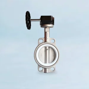 In House Casting High Thick Body Series VITON EPDM Lined Manual Gearbox Wafer Butterfly Valve Handle for Water Plumbing Fixtures