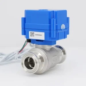 Industrial 2-Way Motorized Ball Valve Gas Ball Valve 304 316L Brass IP67 Low Current 12V 24V 220V AC DC OEM CE