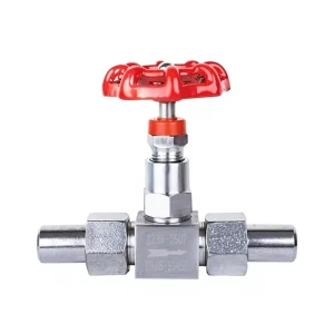 Industrial 304SS 2 Way Instrument Valve Manifold Welded Needle Valve for Pressure Gaug