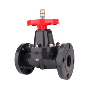 Industrial Anti Acid Alkali Corrosion DN15 DN100 2 1 2 Inch 3 Inch Plastic UPVC PVC Double Piece Flange Diaphragm Valve