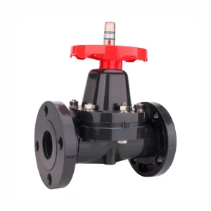 Industrial Anti Acid Alkali Corrosion DN15 DN100 2 1 2″ to 3″ Inch UPVC PVC Double Flanged Diaphragm Valve for Water