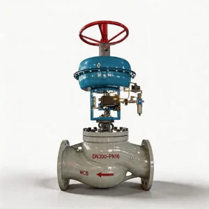 Industrial Bypass Pneumatic Control Valves with Diaphragm Actuator 4 20mA Digital Smart Positioner for Water Pressure Regulating