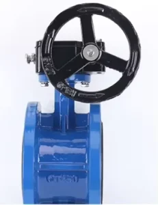Industrial Cast Iron Flange End Butterfly Valve GB Standard Manual Worm Gear Operated for High Temperature Water Steam