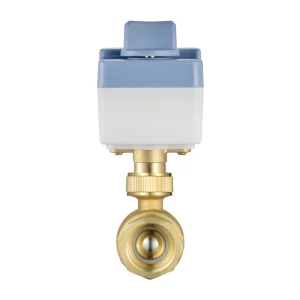 Industrial DN20 3/4″ Brass Motorized Ball Valve PN16 2 Way Electric Control Valve High Temperature IP65 Waterproof for Water OEM