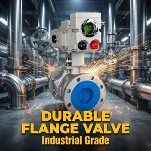 Industrial Duty Pipeline Application Electric Actuator DN25 Carbon Steel 304 Flange Customizable Flange Ball Valve